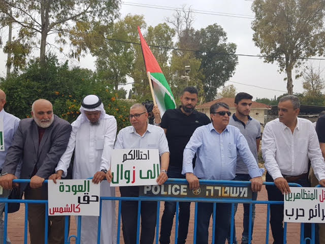 مظاهر قرب حدود قطاع غزّة تضامنا مع مسيرات العودة الكبرى
